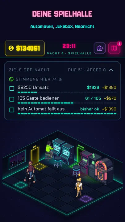 Neon Floor Manager Screenshot 1